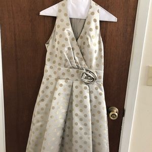 Silver and Gold Cocktail Dress